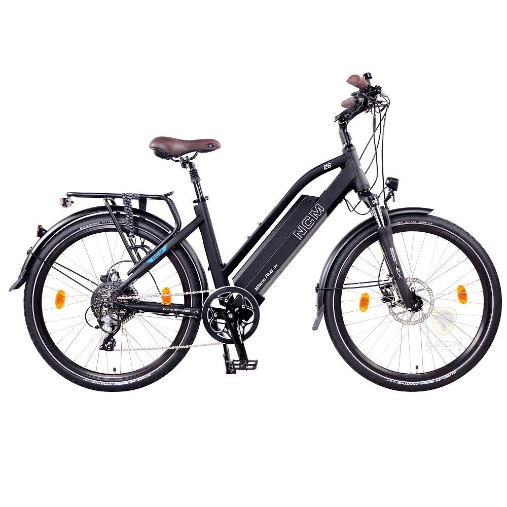 NCM MILANO PLUS TREKKING E-BIKE, CITY-BIKE, 250W-500W, 48V 16Ah 768Wh BATTERY (BLACK 26)