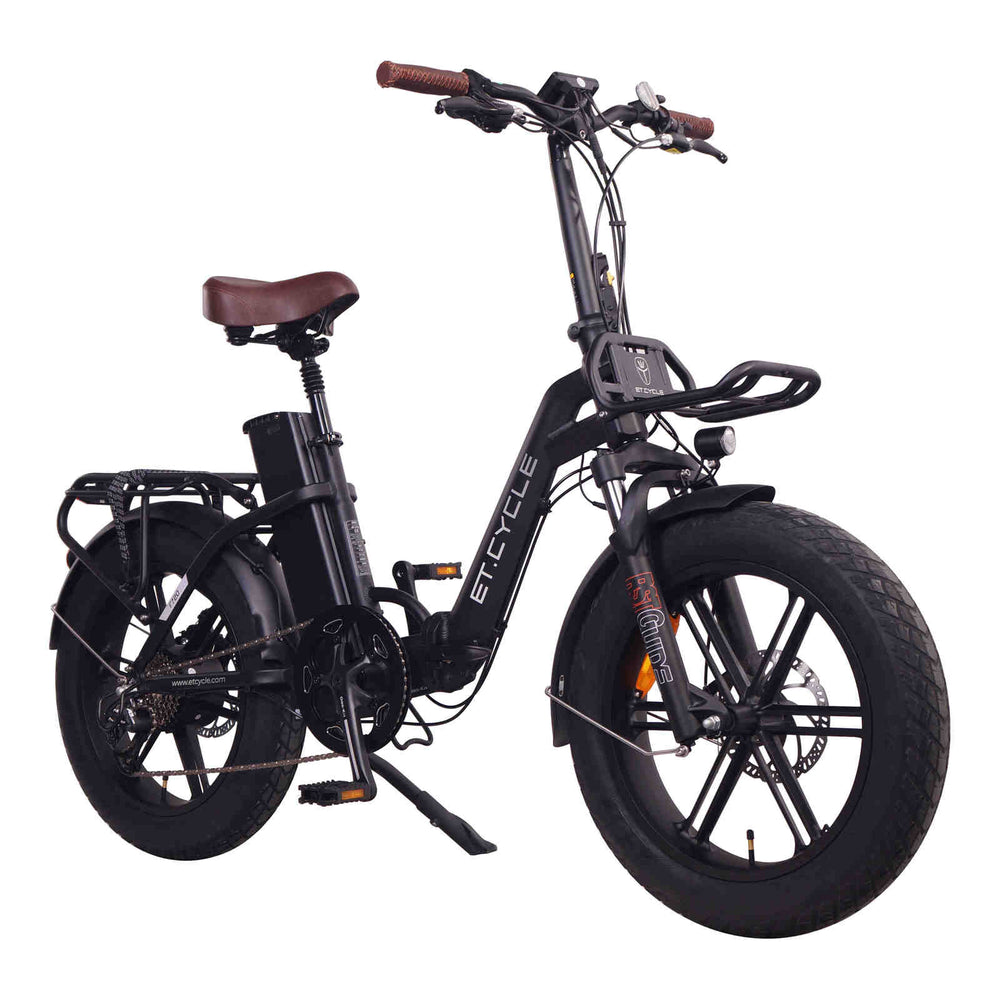 ET CYCLE F720 FOLDING E-BIKE 250W-750W 48V 15Ah, 720Wh (MATTE BLACK 20)