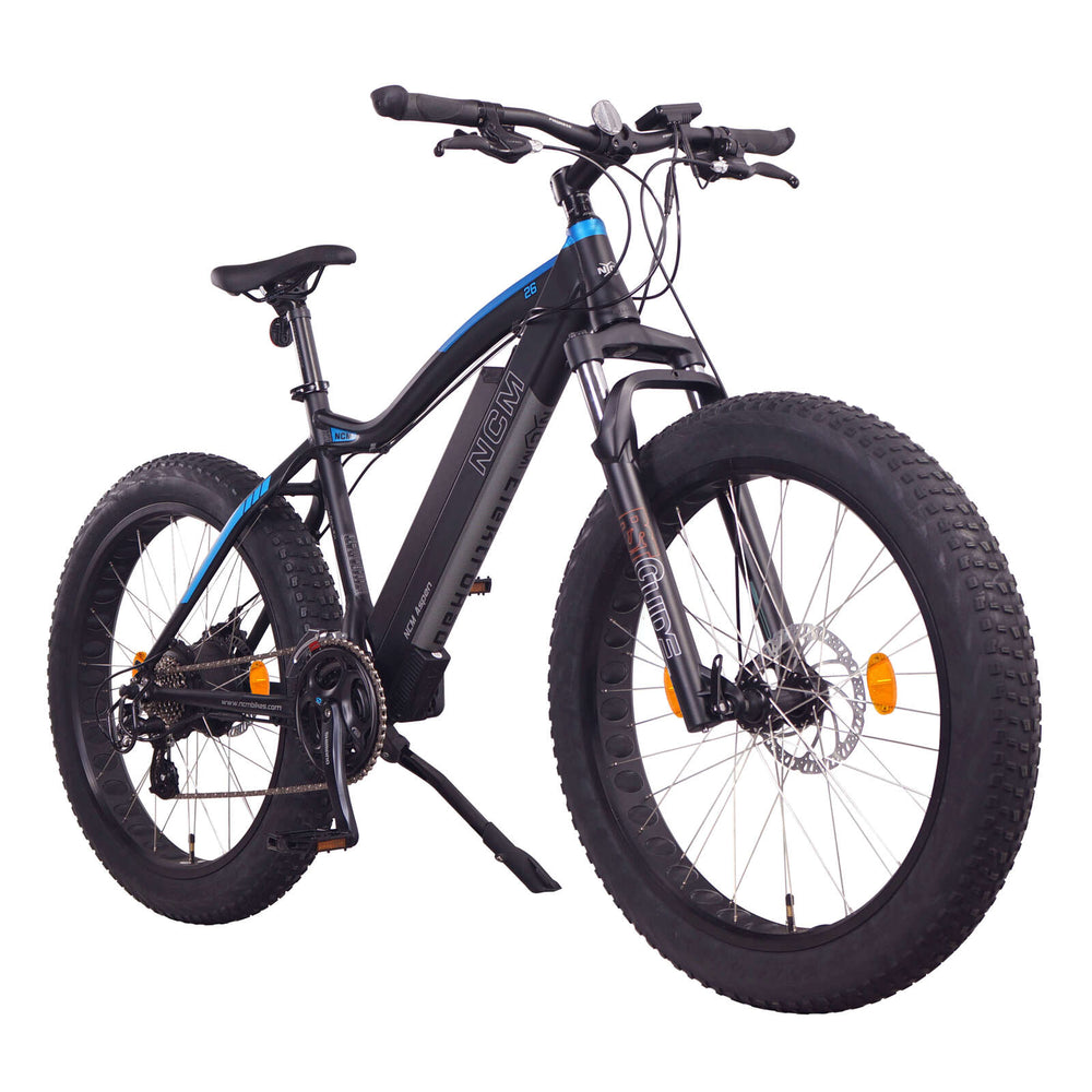 NCM ASPEN FAT ELECTRIC BIKE, E-BIKE, E-MTB, 250W-750W 48V 13Ah 624Wh BATTERY (BLACK 26)