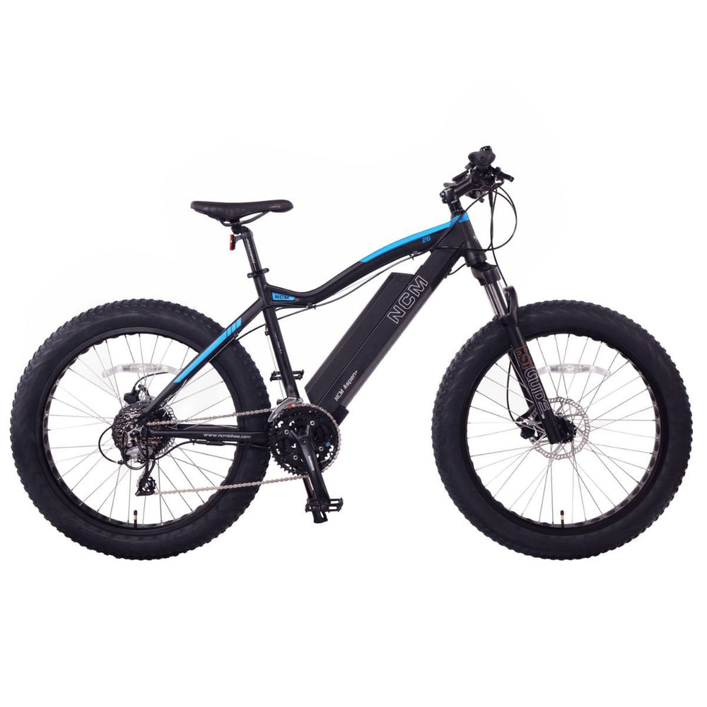 NCM ASPEN PLUS FAT ELECTRIC BIKE, E-BIKE, E-MTB, 250W-750W, 48V 16Ah 768Wh BATTERY (BLACK 26)