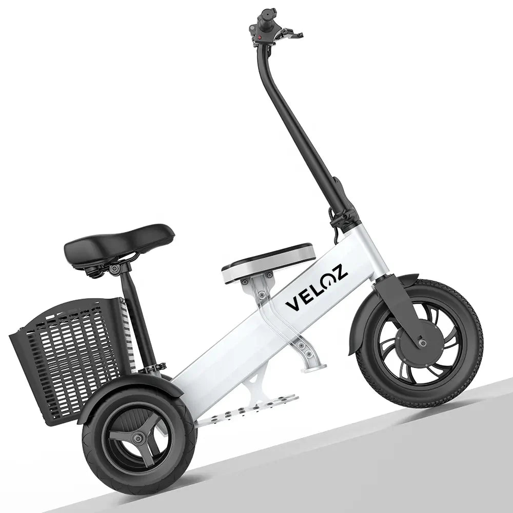 VELOZ ES2 ELECTRIC SCOOTER TRIKE WITH BASKET - 6 months free service